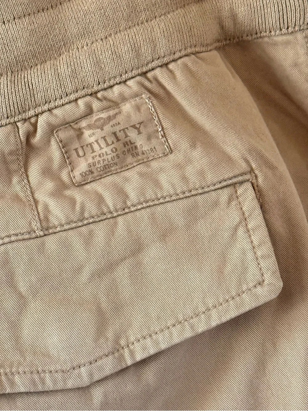 Polo Ralph Lauren Utility Surplus Cargo Shorts Khaki Classic Fit Men's XL NWT